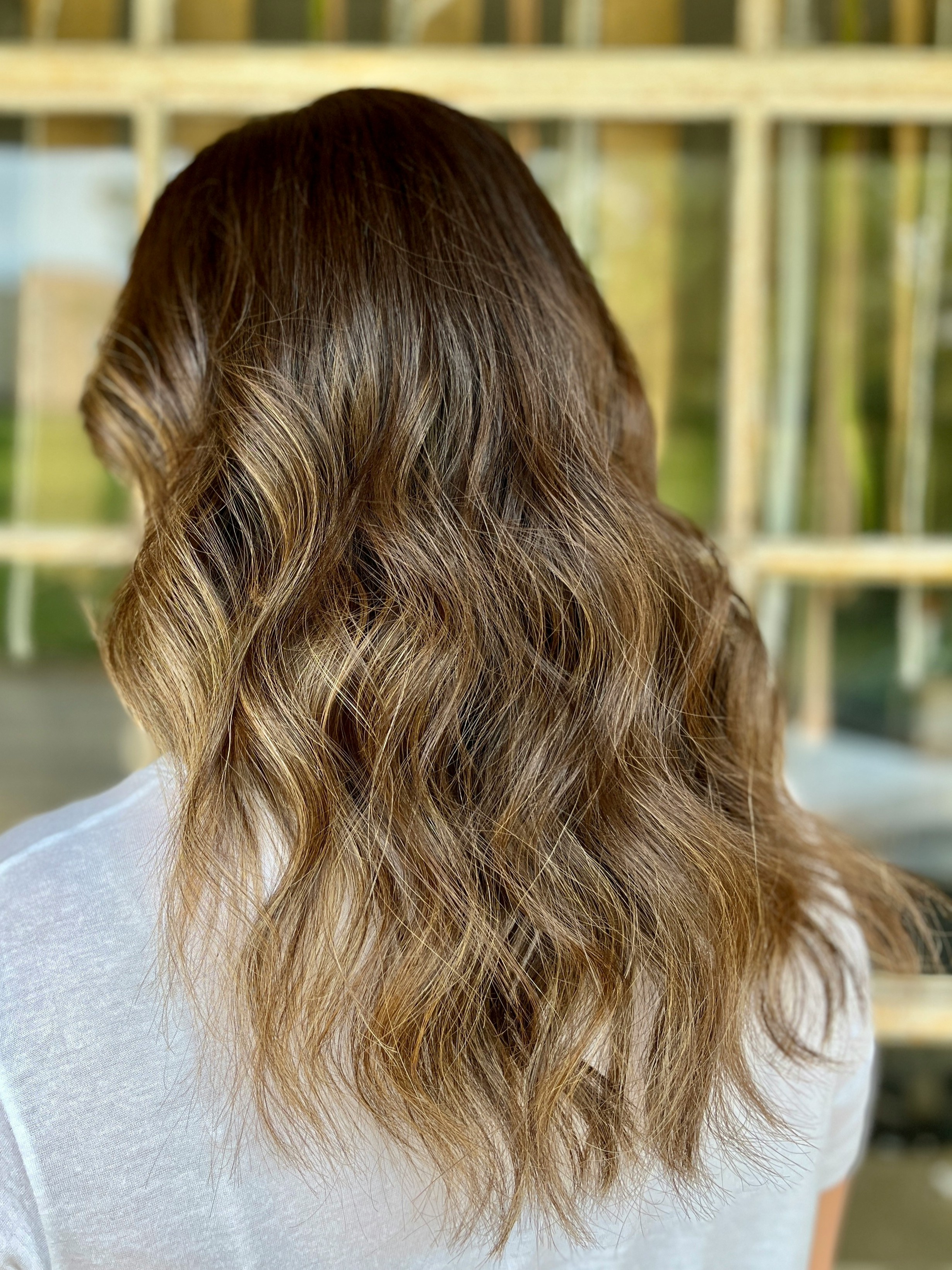 Rich brunette hair colour blend